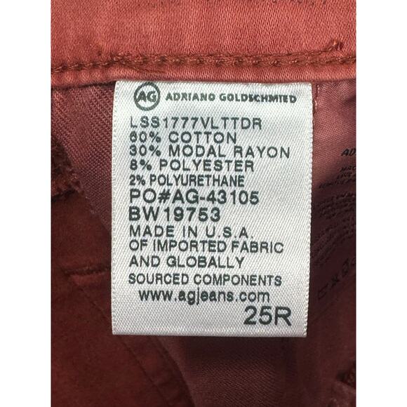 NWT Adriano Goldschmied Women's Farrah Skinny Ankle Shark Skin Coated Jean - 25R - Picture 8 of 8